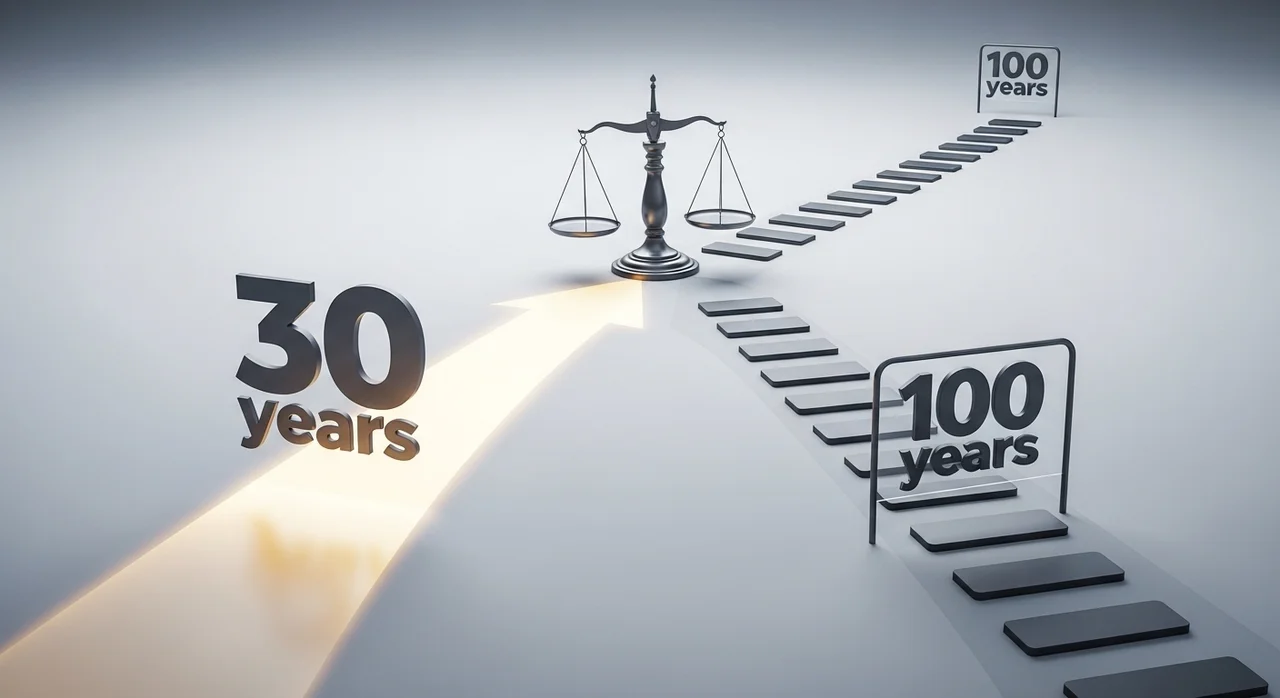한눈에 보는 30세 만기 vs 100세 만기 비교